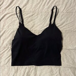 Lululemon Athletica Black Strappy Crop Top